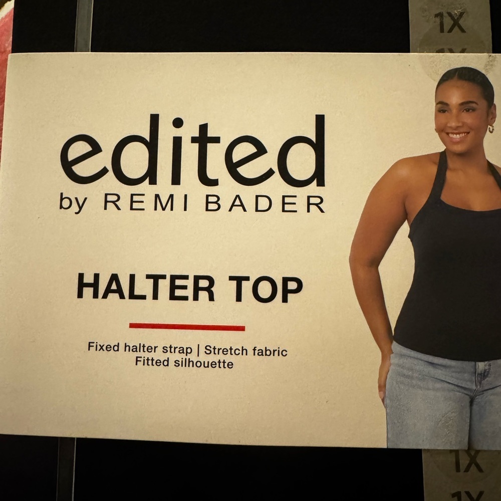 Edited by Remi Bader Black Halter Top - Picture 8 of 8